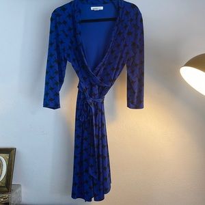 Black and Blue Liz Clairborne Work dress
